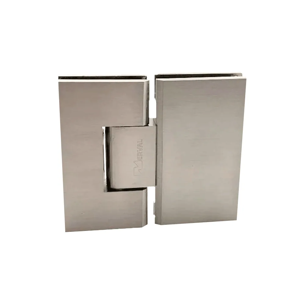 Glass-to-glass hinge