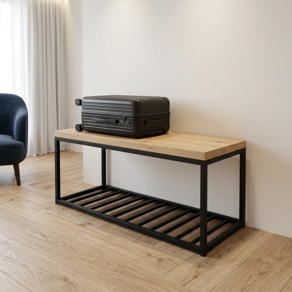 Hotel luggage bench by Nerval