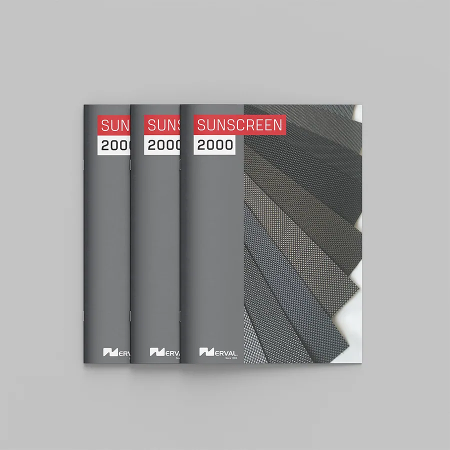 Nerval roller blind fabric catalogue — Sunscreen and Designer series