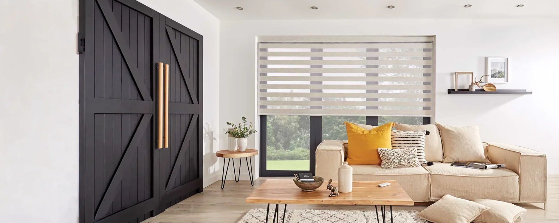 Custom window blinds in a modern interior — Nerval Corp