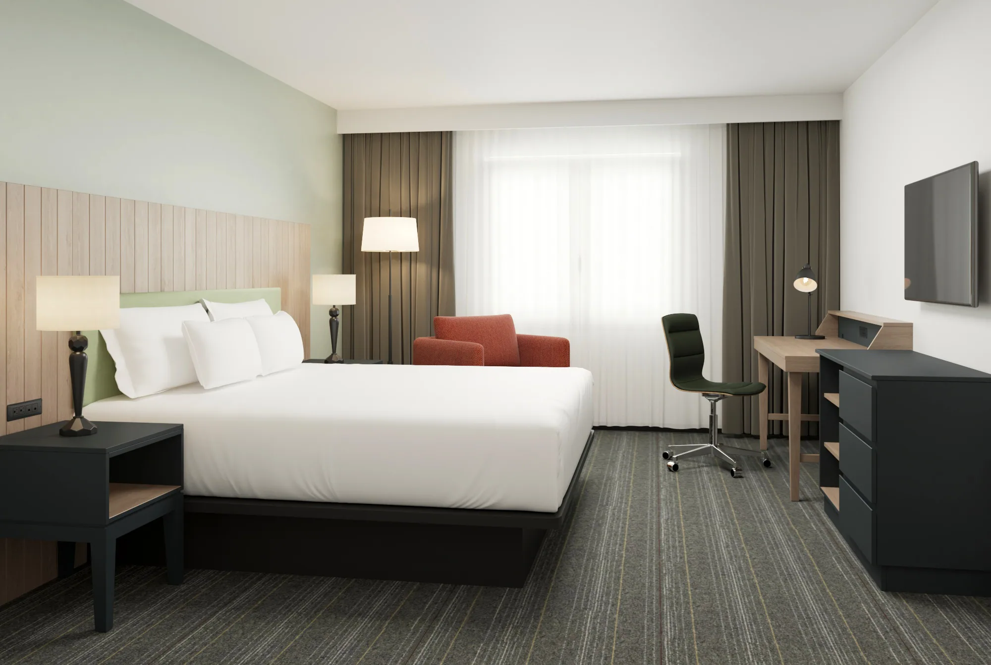 Country Inn & Suites guestroom