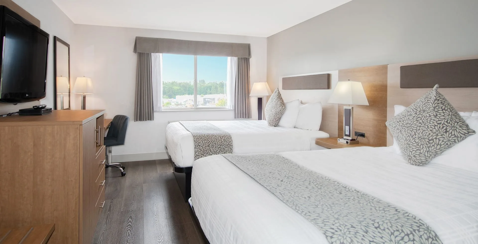 Coast Hotels guestroom — Coast Abbotsford Hotel & Suites, Abbotsford BC · Case Goods & Bed Bases